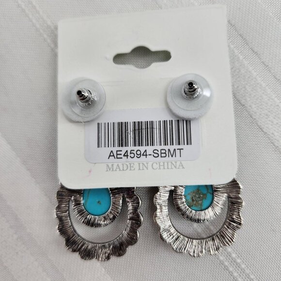 ICON Multi Color Western Teardrop Earrings NWT - Picture 3 of 5